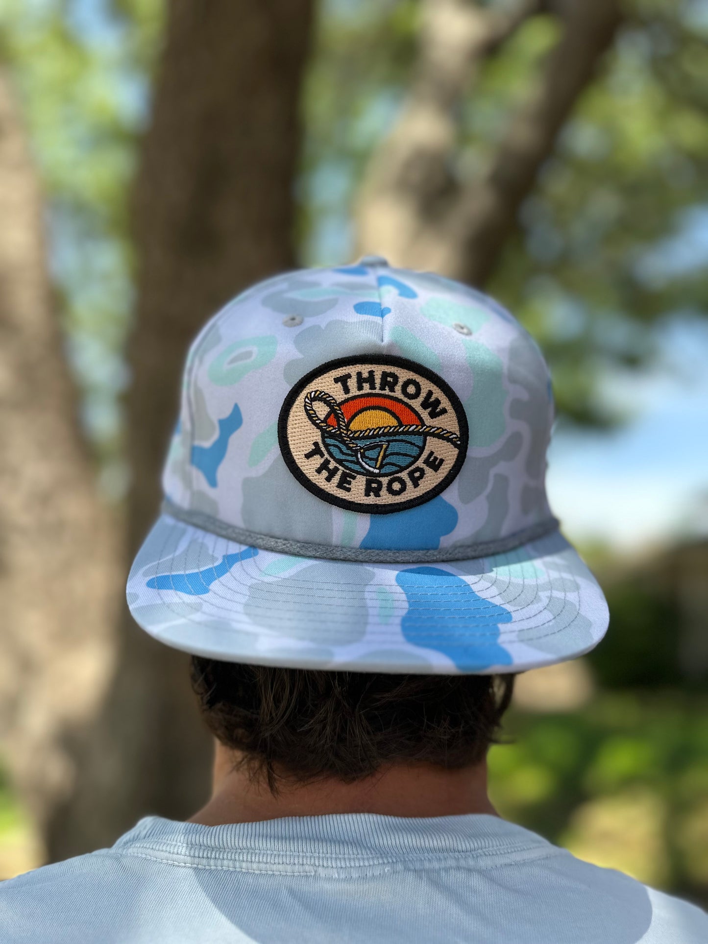 Blue Camo Rope Hat