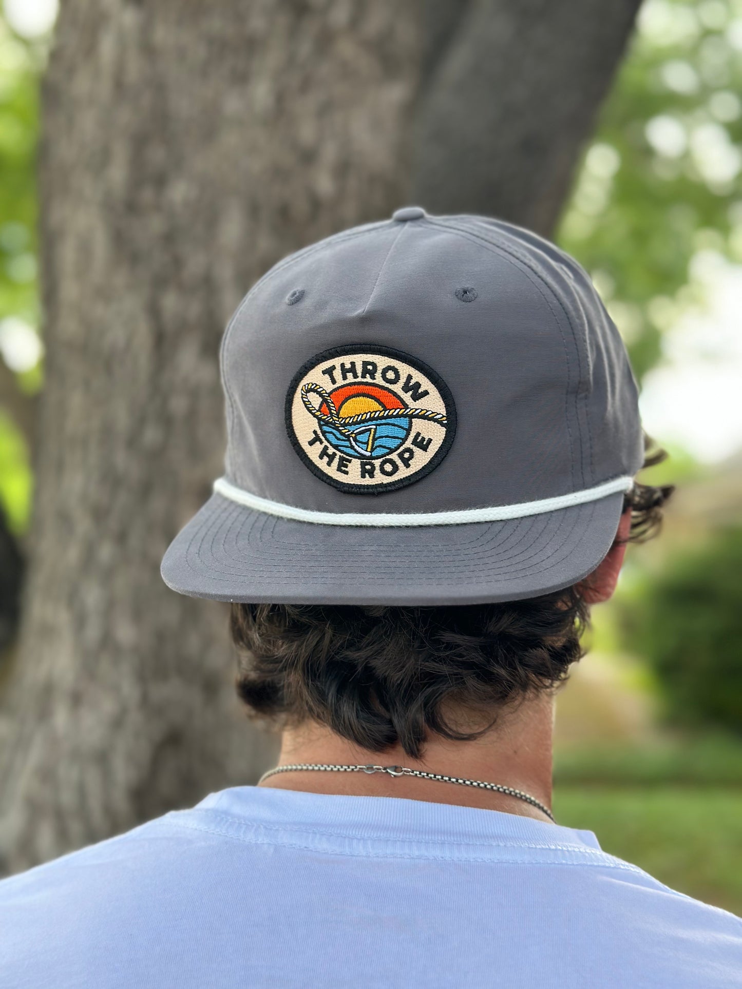 Gray with White Rope