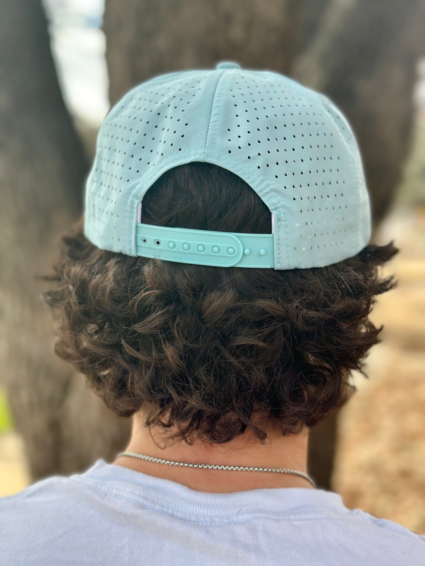 Water Resistant Light Blue Hat