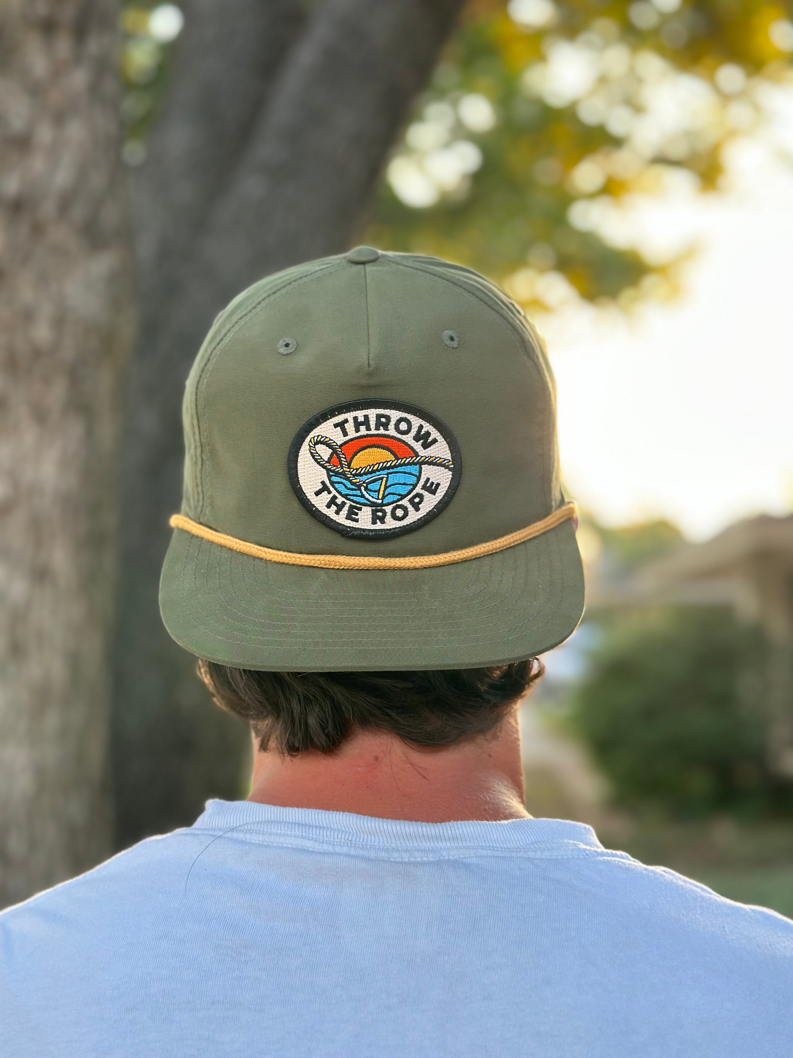 Green with Gold Rope – Throw The Rope