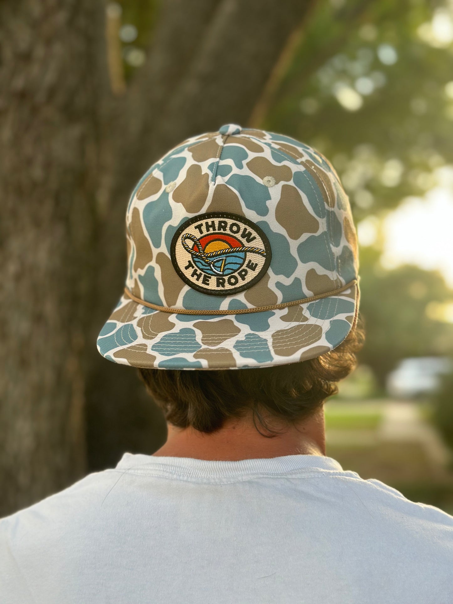 Khaki Camo Rope Hat